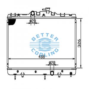 Auto Radiator For Honda 07-09 Cr-v  Dpi: 13031/2954