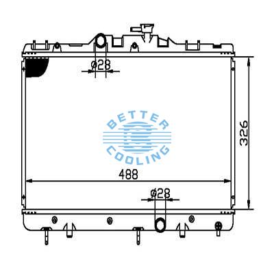 Auto Radiator For Toyota Tercel 87-90  Dpi: 109