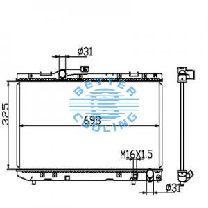 Auto Radiator For Eagle 95-98 Talon Dpi: 2024