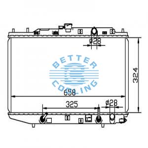 Auto Radiator For Toyota  Land Cruiser  08-13 Dpi: 13080