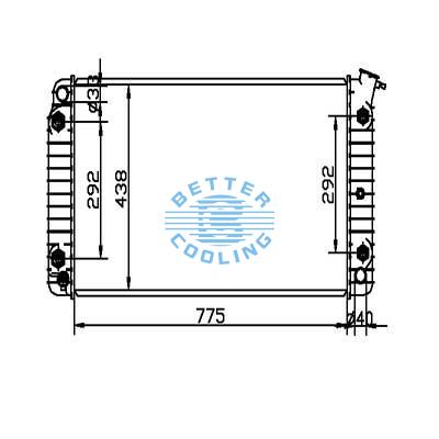 Auto Radiator For Oldsmobile 91-93 98/88 Dpi: 1203