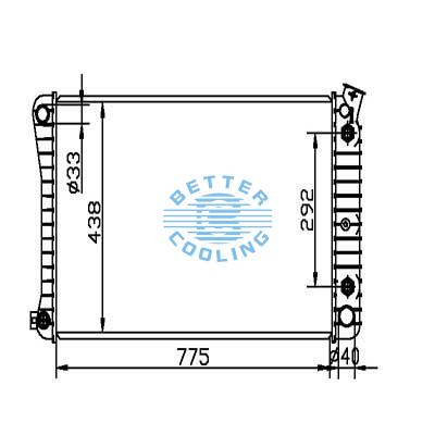 Auto Radiator For Buick 91-93 Roadmaster/commercial Chassis Dpi: 1211