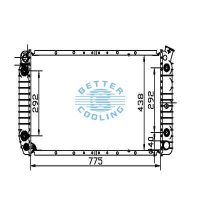 Auto Radiator For Chevrolet 91-93 Caprice Dpi: 1212