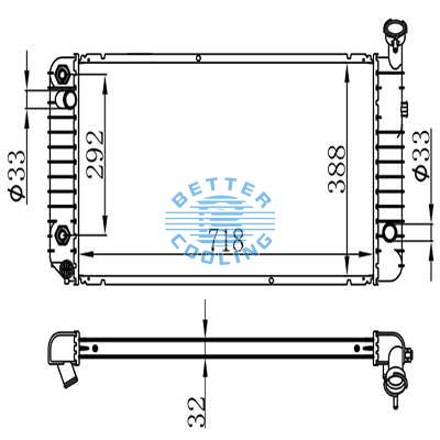 Auto Radiator For Pontiac 91-93 Grand Prix Dpi: 1216