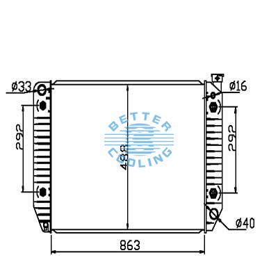 Auto Radiator For Gmc C/k 1500/2500/3500 Dpi: 1218