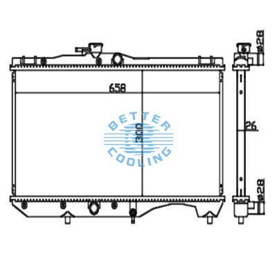 Auto Radiator For Toyota Tercel  89-90 Dpi: 1239