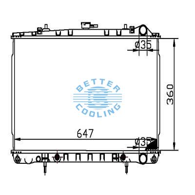 Auto Radiator For Nissan 89-90 240sx Dpi: 1241/46