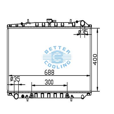 Auto Radiator For Nissan 89-94 Maxima/810 Dpi: 1242