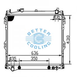 Auto Radiator For Toyota  Coralla  88-92 Dpi: 537