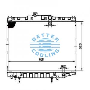 Auto Radiator For Hyundai 05-05 Tucson Dpi: 2785/13070