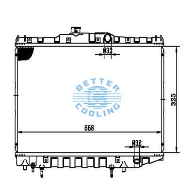 Auto Radiator For Toyota  Celica  86-89 Dpi: 1257/836