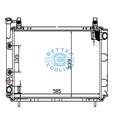 Auto Radiator For Nissan 89-90 Sentra/pulsar Nx Dpi: 1261/788
