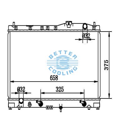 Auto Radiator For Acura Vigar 92-94  Dpi: 1277