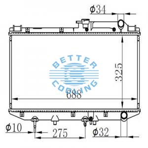 Auto Radiator For Oldsmobile 77-79 Delta 88/98/custom Cruiser Dpi: 232