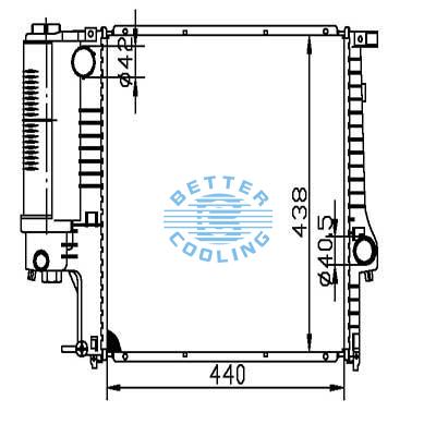 Auto Radiator For Bmw 3 E36 316i,318i 90-/ Z3 96-98    Dpi: 1295