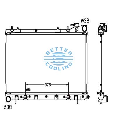 Auto Radiator For Subaru 06-forester Dpi: 13021