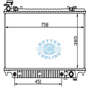 Auto Radiator For Pontiac 08-09 G8 Dpi: 13044