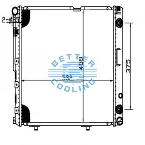 Auto Radiator For Hyundai 07 Sonata Dpi: 2832/2831