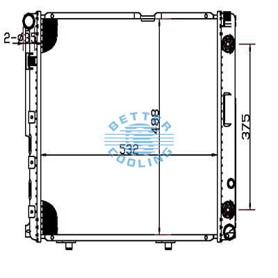 Auto Radiator For Mercedes Benz 90-93 300d Dpi: 1310