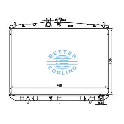 Auto Radiator For Toyota  Rx 350v6  10- Dpi: 13118