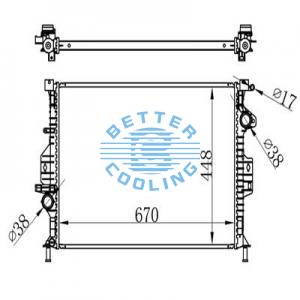 Auto Radiator For Gmc 88-97 C/k 1500/2500/3500 96-97 P3500 Dpi: 1804