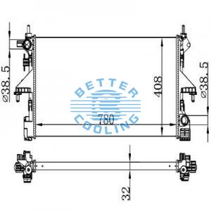 Auto Radiator For Isuzu 99-99 Oasis Dpi: 2270