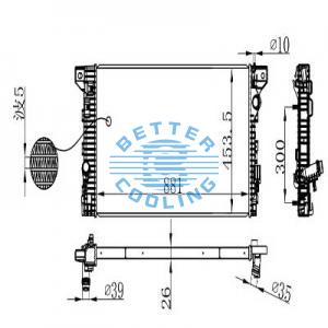 Auto Radiator For Kia 05-08 Sportage Dpi: 2785/13074