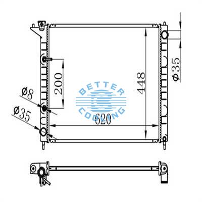 Auto Radiator For  Infiniti Q45 89-93 Dpi: 1404