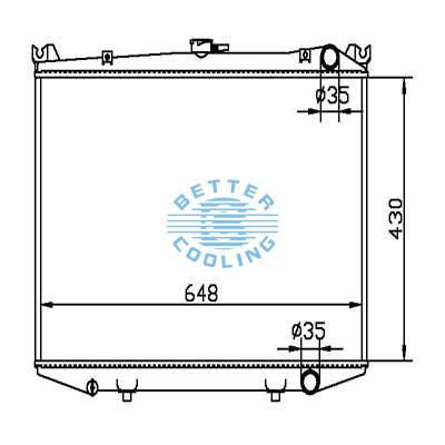 Auto Radiator For Nissan 85 Datsum Truck Dpi: 1442