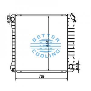 Auto Radiator For Chevrolet C/k Series Pickup`73-86 Dpi: 730