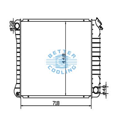 Auto Radiator For Cadillac 85-95 Fleetwood/deville Dpi: 158
