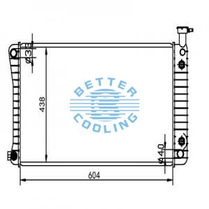 Auto Radiator For Bmw 99-03 54oi 00-03 M5/z8 Dpi: 2285