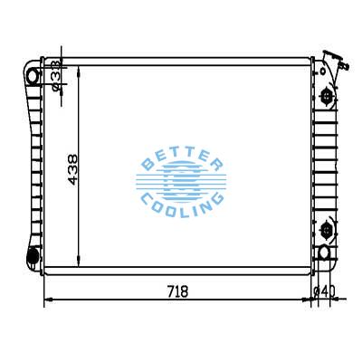 Auto Radiator For Gmc 84-91 G1500/2500/3500 V/r 1500/2500/3500 Suburban Dpi: 1770
