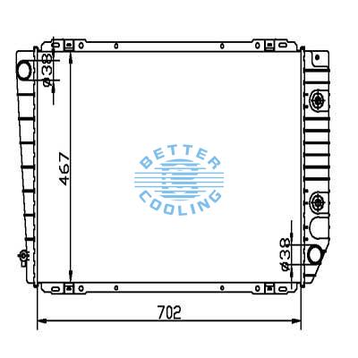 Auto Radiator For Mercury 92-94 Grang Marquis Dpi: 1773/1729