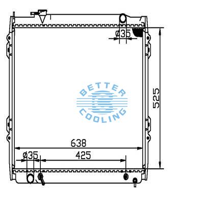 Auto Radiator For Toyota Tacoma  95-02  Dpi: 1774