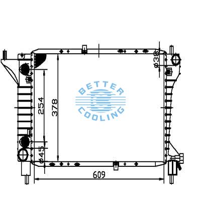 Auto Radiator For Ford 96 Mustang Dpi: 1775