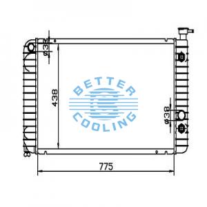 Auto Radiator For Volvo  240 90-93   242 76-84 Dpi: 83