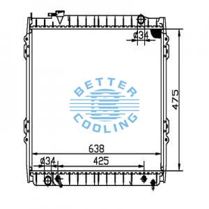 Auto Radiator For Chevrolet 93-02 Camaro  Dpi: 2361/1485