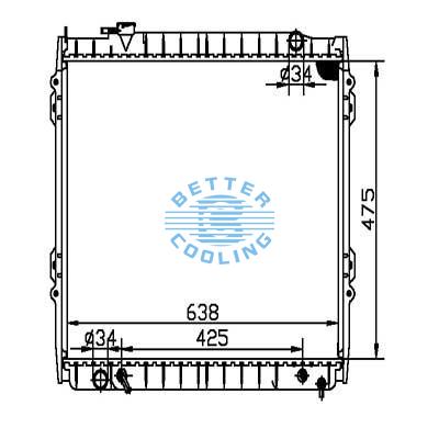 Auto Radiator For Toyota Tacoma  95-04  Dpi: 1778