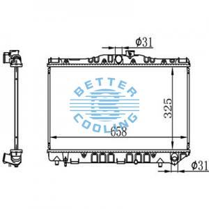 Auto Radiator For Bmw 99-03 54oi 00-03 M5/z8 Dpi: 2285