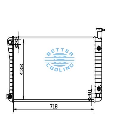 Auto Radiator For Gmc 96-99 C/k 1500/2500/3500 Dpi: 1789