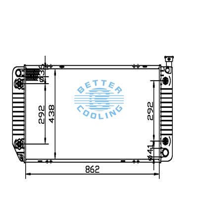 Auto Radiator For Gmc 92-00 C/k 1500/2500/3500 Dpi: 1792
