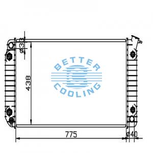 Auto Radiator For Chevrolet 88-93 Pickup(c/k/sierra Series) Dpi: 621