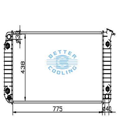 Auto Radiator For Pontiac 92-96 Bonneville Dpi: 1802