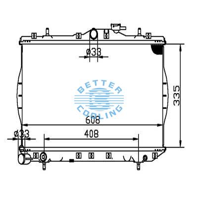 Auto Radiator For Hyundai 95-99 Accent Dpi: 1816