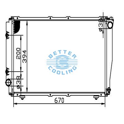 Auto Radiator For Subaru 90-94 Legacy Dpi: 1819