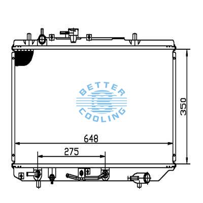 Auto Radiator For Ford 94-97 Aspire Dpi: 1822