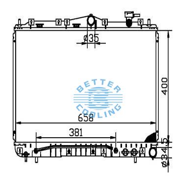 Auto Radiator For Hyundai 95-98 Sobata Dpi: 1823