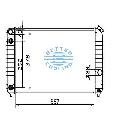 Auto Radiator For Chevrolet 96-05 Blazer/s10 Dpi: 1825