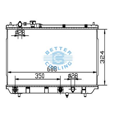 Auto Radiator For Mazda 95-98 Protege Dpi: 1828/1704